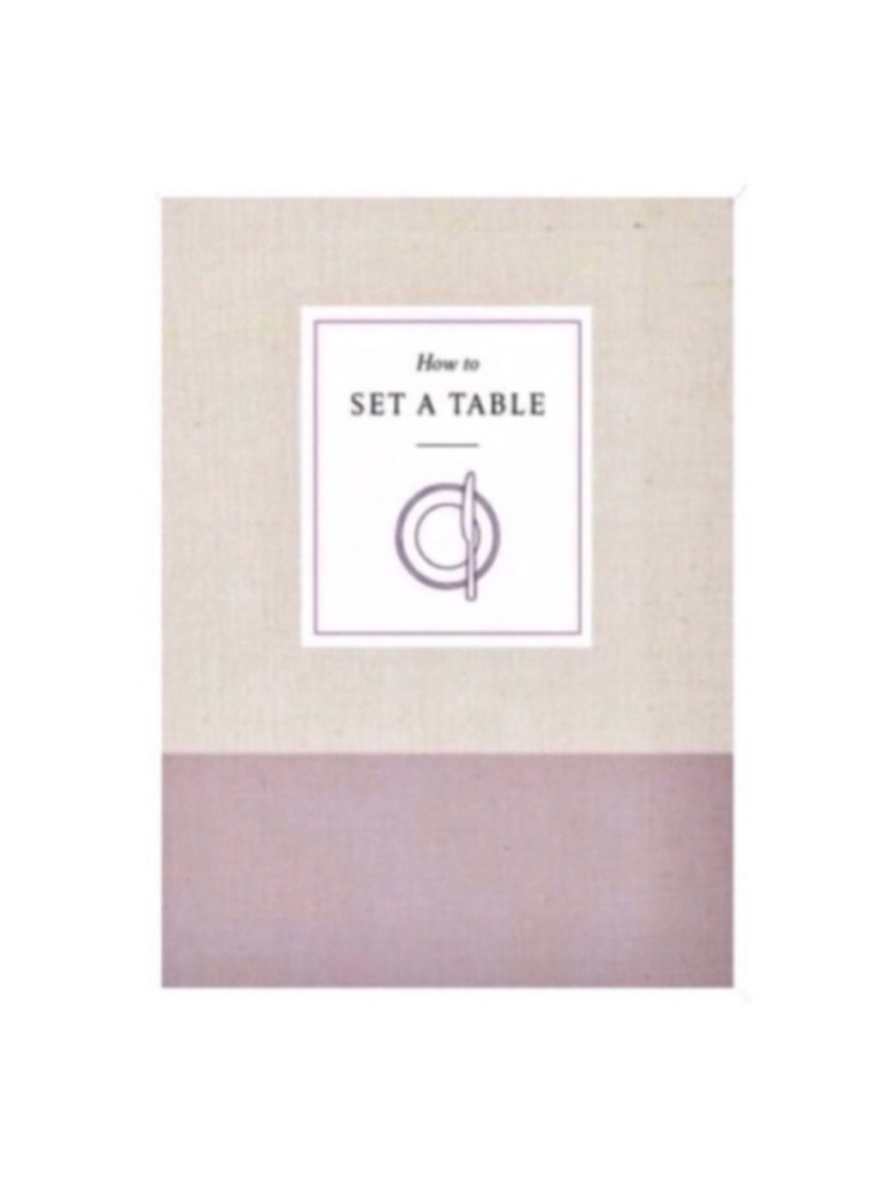 New How to Set a Table - Paperback Gift Book